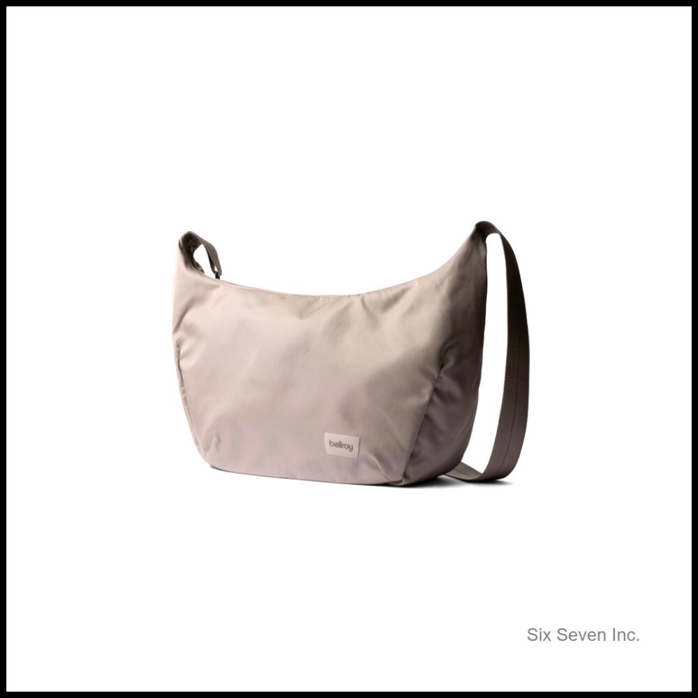 Minimalist Shoulder Bag Crossbody Adjustable Strap Quilted Panel Travel Daypack